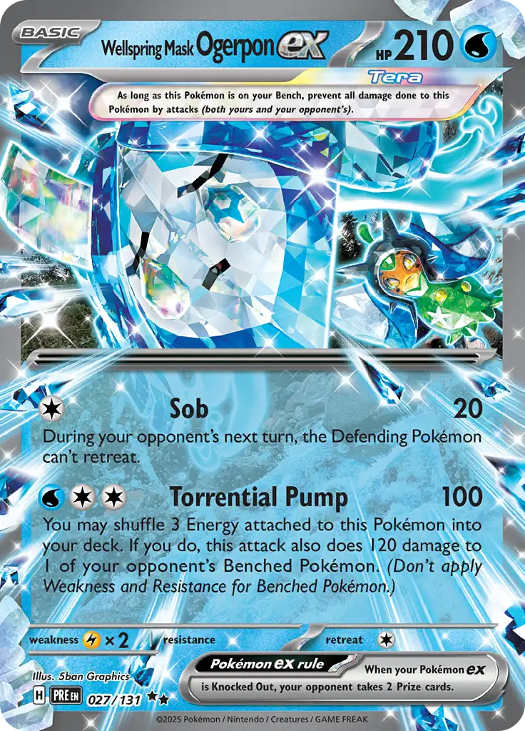 Prismatic Evolutions - 027/131 - Wellspring Mask Ogerpon ex