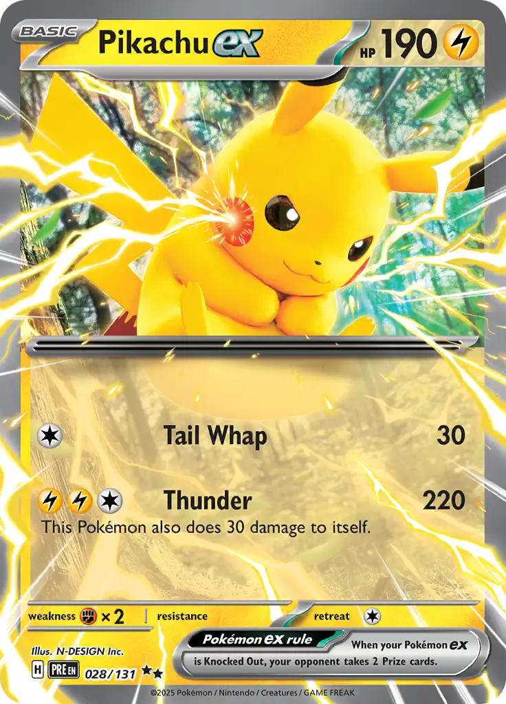 Prismatic Evolutions - 028/131 - Pikachu ex