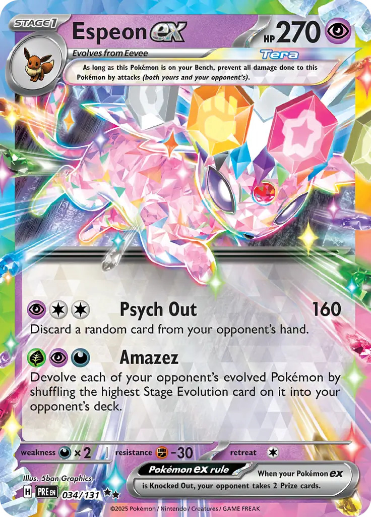 Prismatic Evolutions - 034/131 - Espeon ex