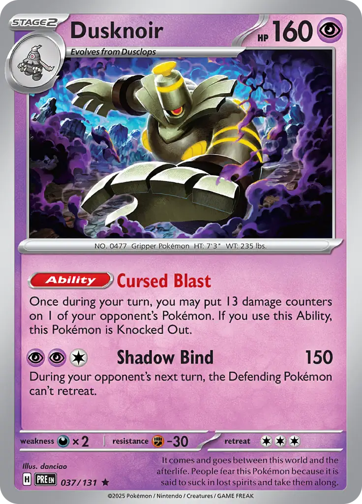 Prismatic Evolutions - 037/131 - Dusknoir (Holo) Prismatic Evolutions - 037/131 - Dusknoir (Holo)