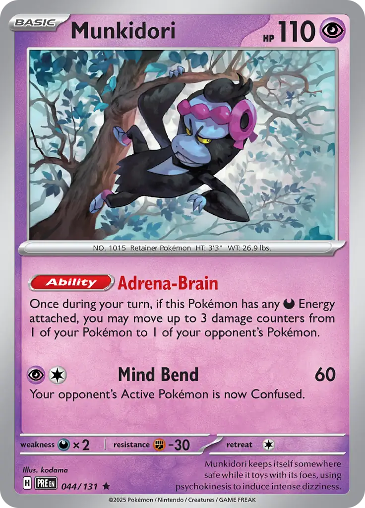 Prismatic Evolutions - 044/131 - Munkidori (Holo)