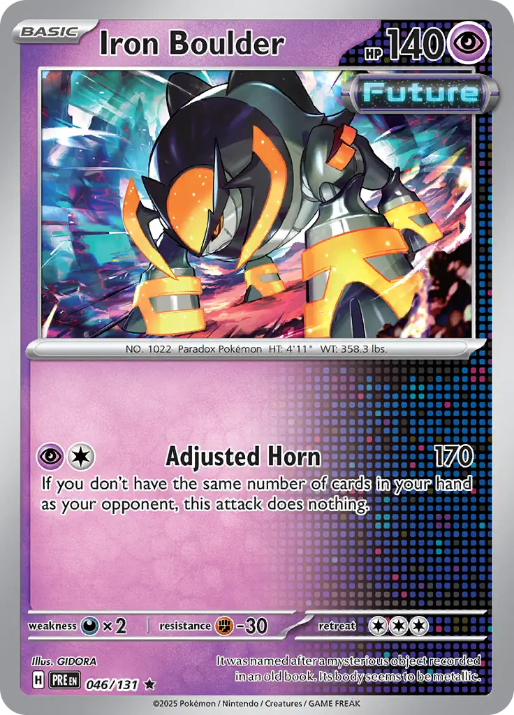 Prismatic Evolutions - 046/131 - Iron Boulder (Holo)