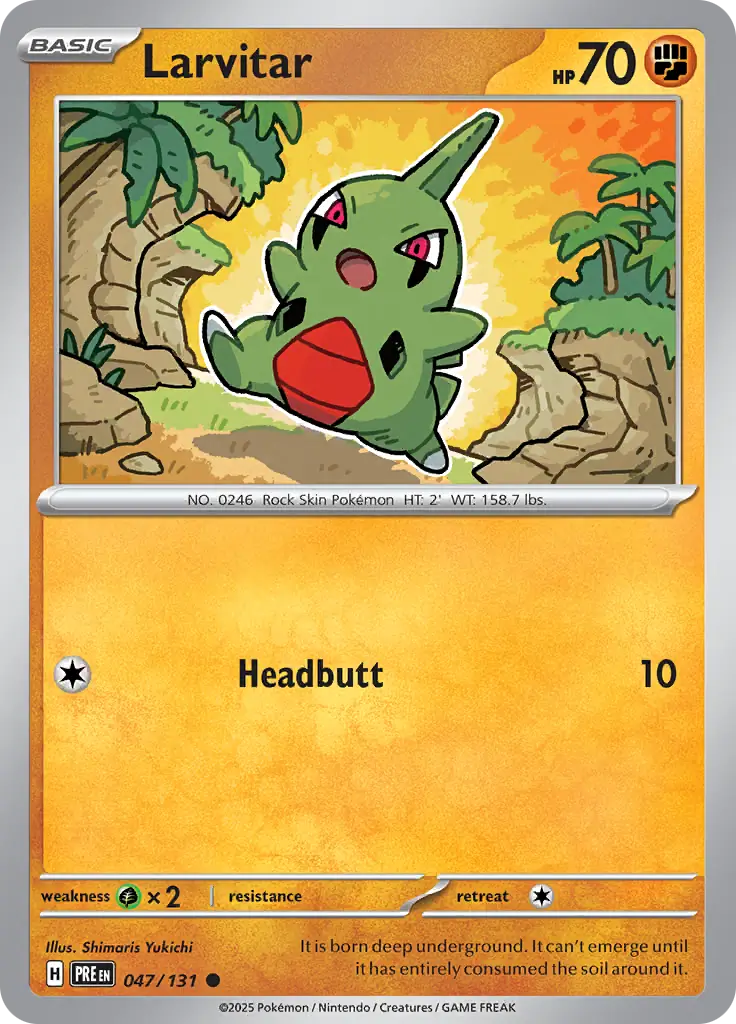 Prismatic Evolutions - 047/131 - Larvitar