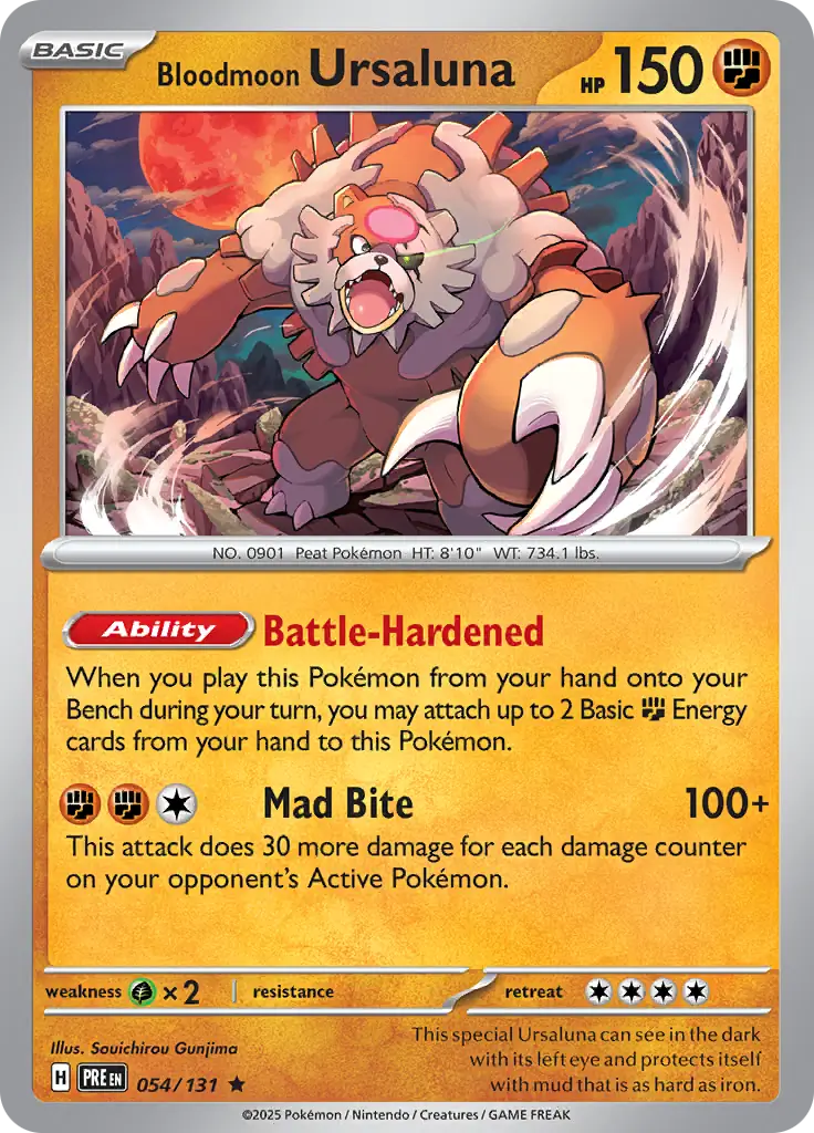 Prismatic Evolutions - 054/131 - Bloodmoon Ursaluna (Holo)