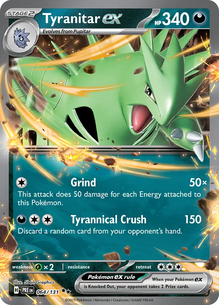 Prismatic Evolutions - 064/131 - Tyranitar ex