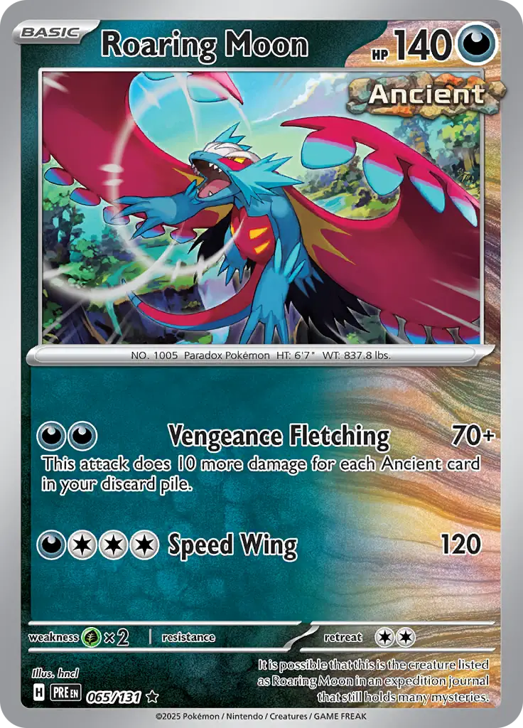 Prismatic Evolutions - 065/131 - Roaring Moon (Holo)