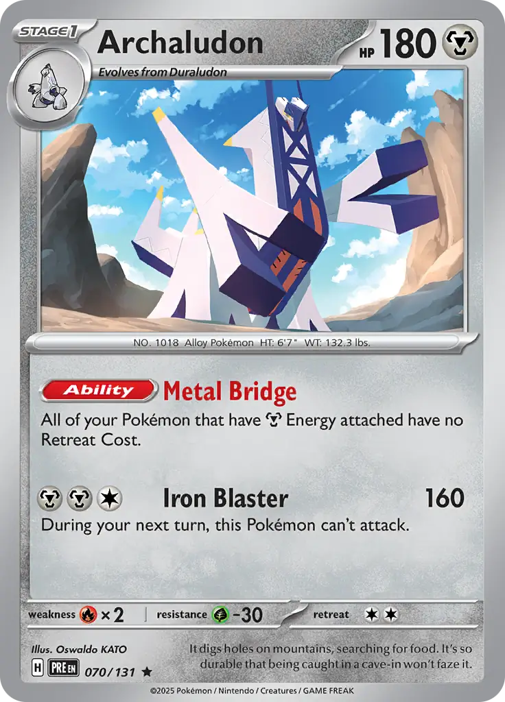Prismatic Evolutions - 070/131 - Archaludon (Holo)