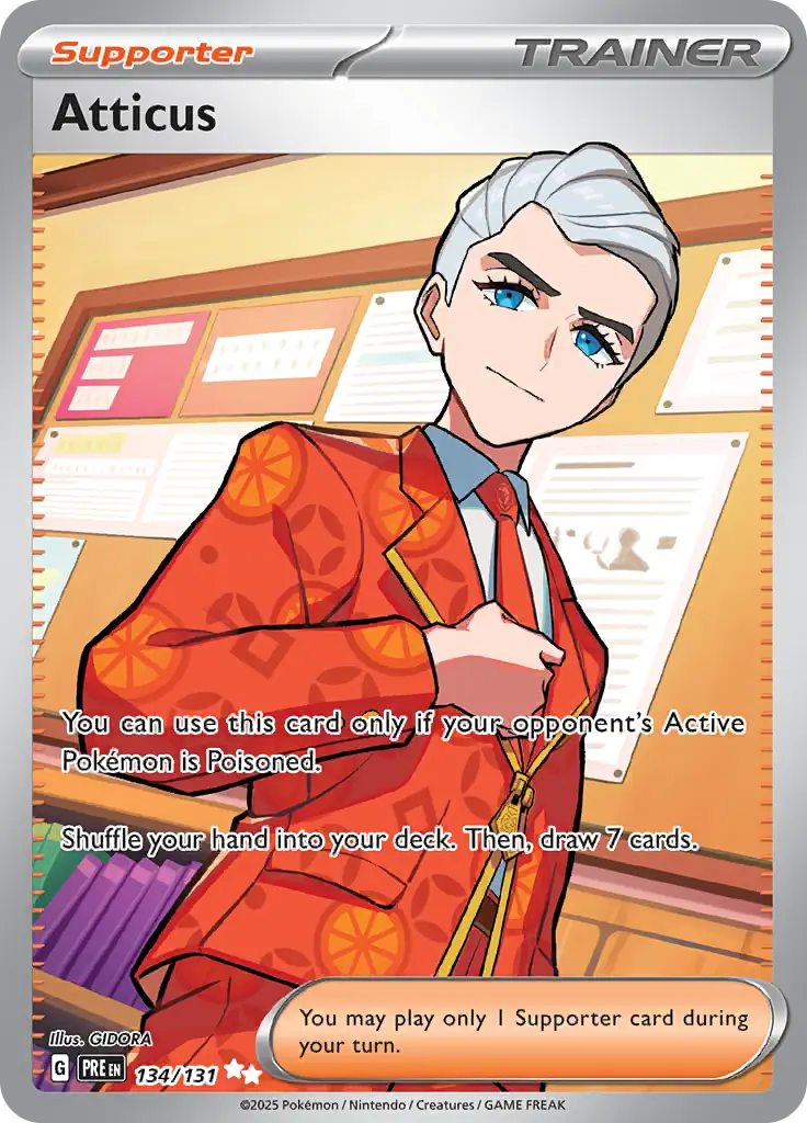 Karta Pokémon - Prismatic Evolutions - 134/133 - Atticus