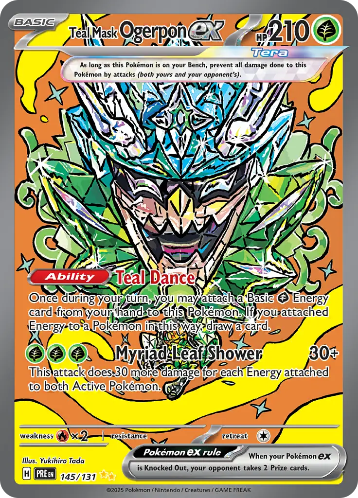Prismatic Evolutions - 145/131 - Teal Mask Ogerpon ex
