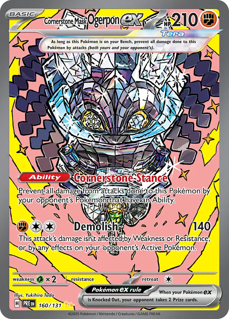 Prismatic Evolutions - 160/131 - Cornerstone Mask Ogerpon ex