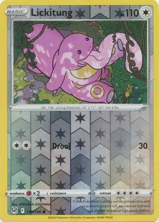 Colorless - Lost Origin (Reverse Holo) (1) Karta Pokémon - Lost Origin - 138/196 - Lickitung (Reverse Holo) - obrazek 1