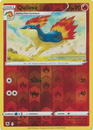 Fire - Astral Radiance (Reverse Holo) (4) Karta Pokémon - Astral Radiance - 024/189 - Quilava (Reverse Holo) - obrazek 1