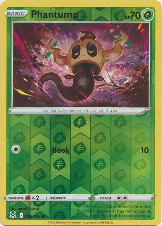 Grass - Lost Origin (Reverse Holo) (16) Karta Pokémon - Lost Origin - 016/196 - Phantump (Reverse Holo) - obrazek 1