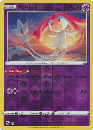 Karta Pokémon - Astral Radiance - 066/189 - Mesprit (Reverse Holo)