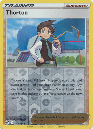 Karta Pokémon - Lost Origin - 167/196 - Thorton (Reverse Holo)