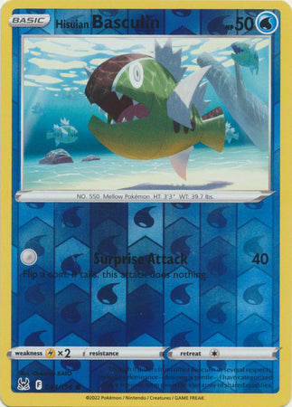 Karta Pokémon - Lost Origin - 044/196 - Hisuian Basculin (Reverse Holo)