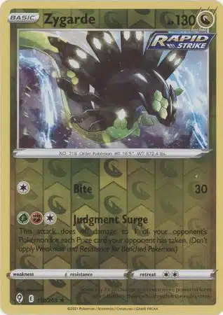 Karta Pokémon - Evolving Skies - 118/203 - Zygarde (Reverse Holo)