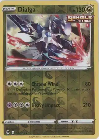 Karta Pokémon - Evolving Skies - 112/203 - Dialga (Reverse Holo)