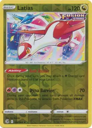 Karta Pokémon - Fusion Strike - 193/264 - Latias (Reverse Holo)