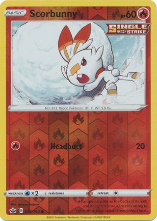 Chilling Reign - 026/198 - Scorbunny (Reverse Holo)