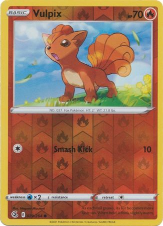 Karta Pokémon - Fusion Strike - 029/264 - Vulpix (Reverse Holo)