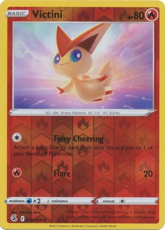 Karta Pokémon - Fusion Strike - 036/264 - Victini (Reverse Holo)