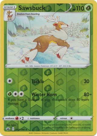 Chilling Reign - 012/198 - Sawsbuck (Reverse Holo)
