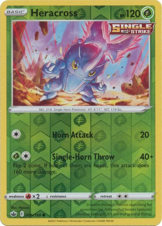 Chilling Reign - 006/198 - Heracross (Reverse Holo)
