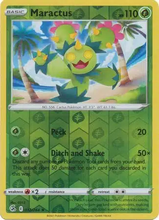 Grass - Fusion Strike (Reverse Holo) (11) Karta Pokémon - Fusion Strike - 012/264 - Maractus (Reverse Holo) - obrazek 1