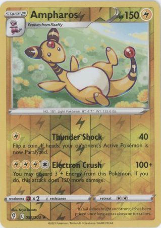 Karta Pokémon - Evolving Skies - 056/203 - Ampharos (Reverse Holo)