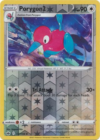 Chilling Reign - 117/198 - Porygon2 (Reverse Holo)
