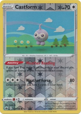 Chilling Reign - 121/198 - Castform (Reverse Holo)