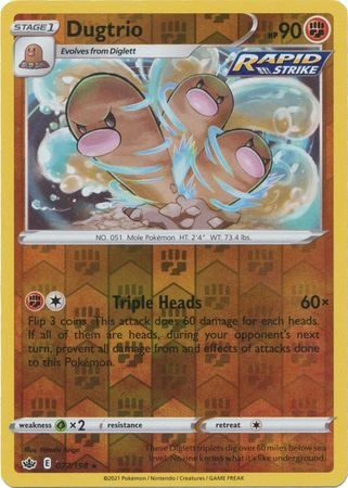 Chilling Reign - 077/198 - Dugtrio (Reverse Holo)