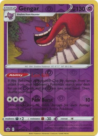 Chilling Reign - 057/198 - Gengar (Reverse Holo)