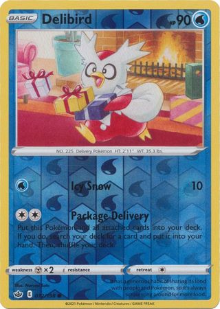 Chilling Reign - 032/198 - Delibird (Reverse Holo)