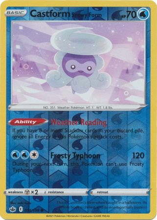 Chilling Reign - 034/198 - Castform Snowy Form (Reverse Holo)