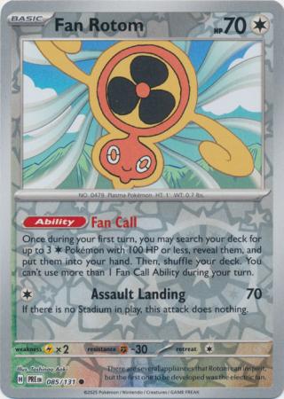 Prismatic Evolutions - 085/131 - Fan Rotom (Reverse Holo)
