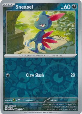 Prismatic Evolutions - 061/131 - Sneasel (Reverse Holo)