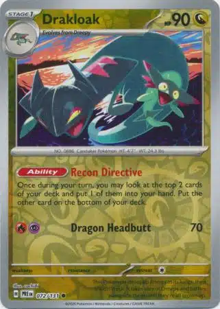 Prismatic Evolutions - 072/131 - Drakloak (Reverse Holo)
