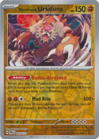 Prismatic Evolutions - 054/131 - Bloodmoon Ursaluna (Reverse Holo)