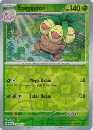 Prismatic Evolutions - 002/131 - Exeggutor (Reverse Holo)