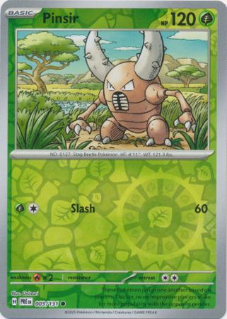 Prismatic Evolutions - 003/131 - Pinsir (Reverse Holo)