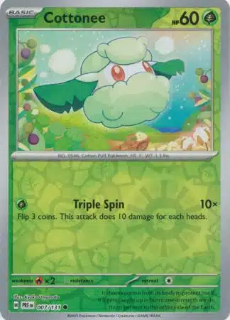 Prismatic Evolutions - 007/131 - Cottonee (Reverse Holo)