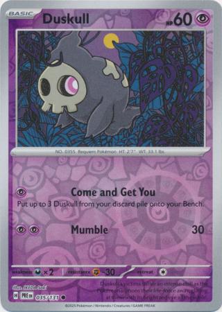 Prismatic Evolutions - 035/131 - Duskull (Reverse Holo)