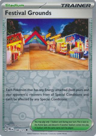 Prismatic Evolutions - 108/131 - Festival Grounds (Reverse Holo)
