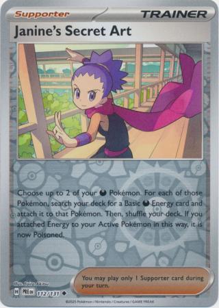 Prismatic Evolutions - 112/131 - Janine's Secret Art (Reverse Holo)
