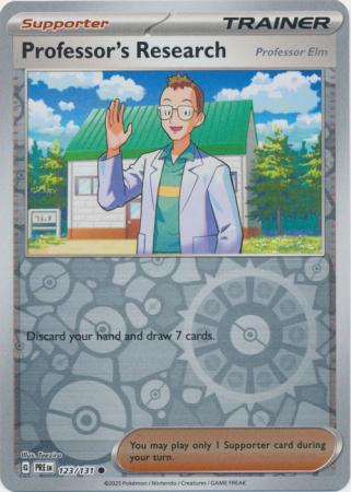 Prismatic Evolutions - 123/131 - Professor's Research Elm (Reverse Holo)