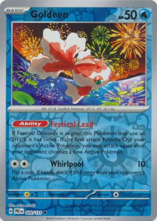 Prismatic Evolutions - 020/131 - Goldeen (Reverse Holo)