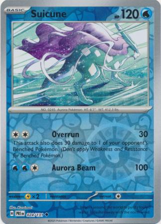 Prismatic Evolutions - 024/131 - Suicune (Reverse Holo)