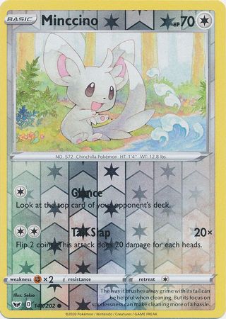 Sword & Shield - 145/202 - Minccino (Reverse Holo)
